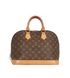 Alma PM, &pound;650, Handbags, Brown, Coated Canvas, Front view